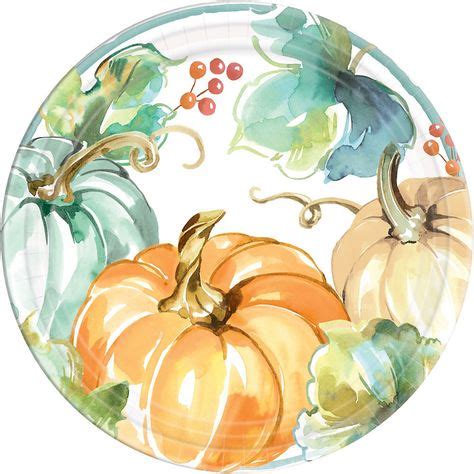 party city fall decor|party city fall dinner plates.